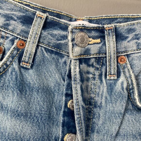 RE/DONE Midi Denim Skirt Coastal Granddaughter Summer Organic Cotton NWOT 25 0/2 - Picture 8 of 10